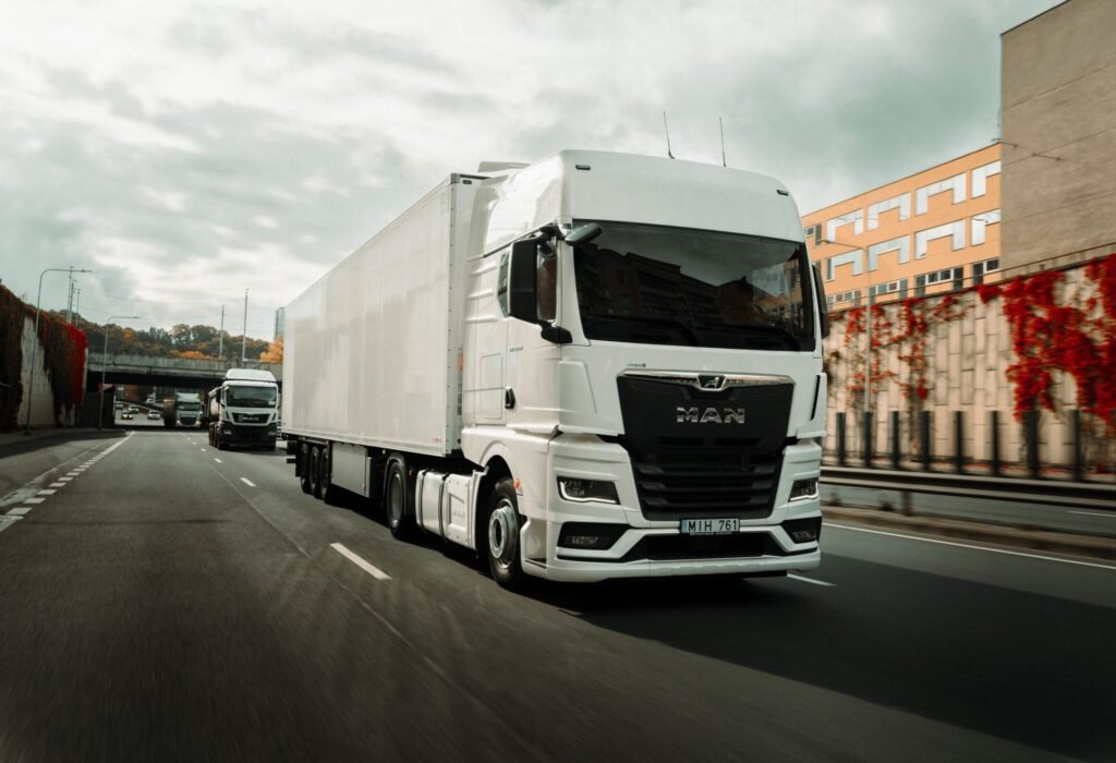 MAN truck on road